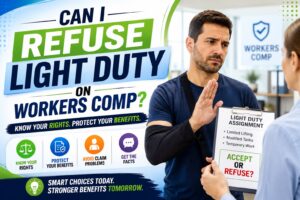 can i refuse light duty on workers comp​