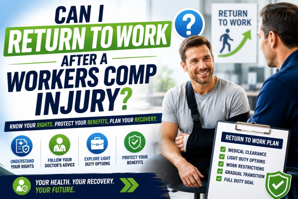 Can I Return to Work After a Workers Comp Injury