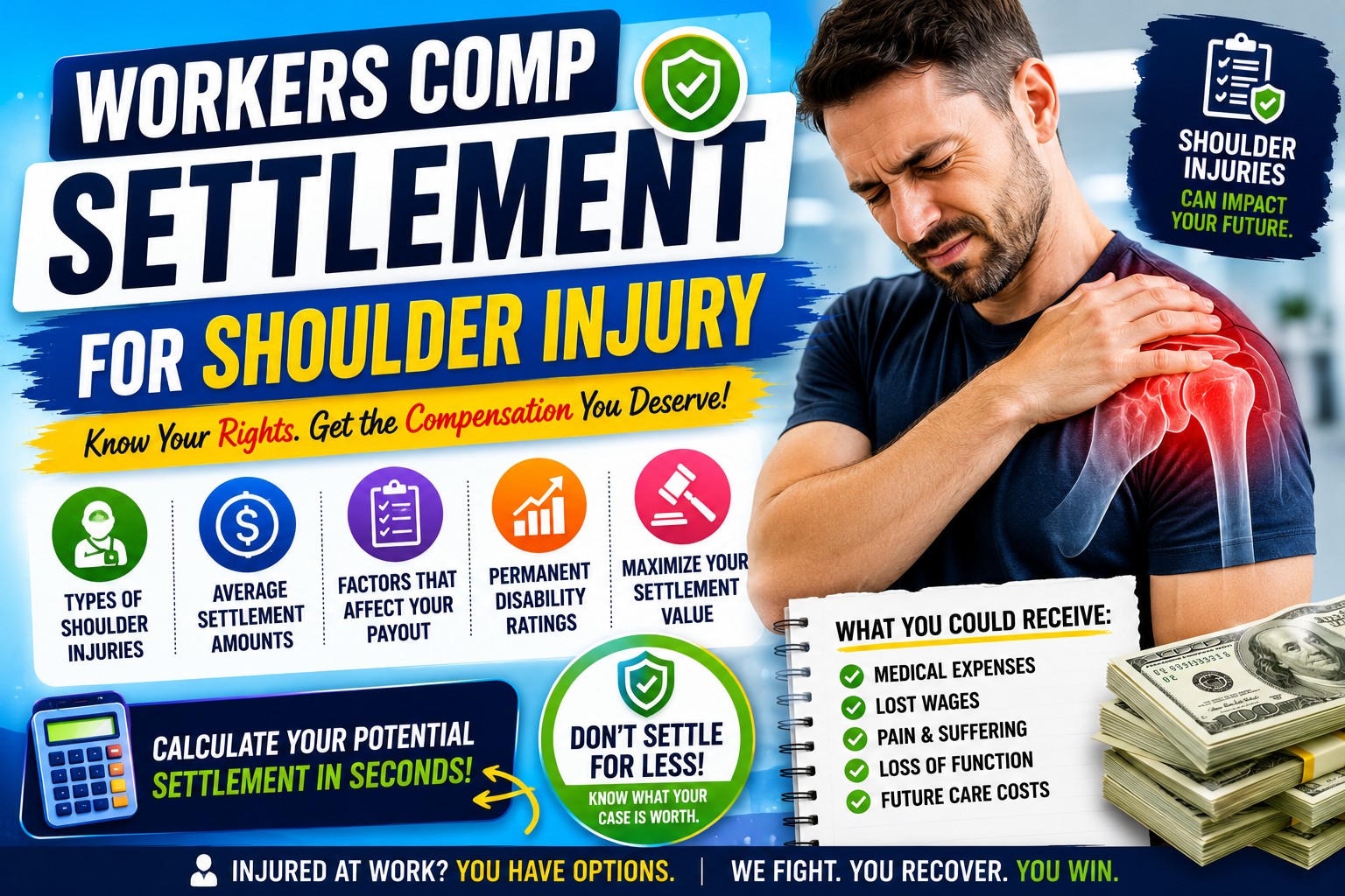Workers Comp Settlement for Shoulder Injury