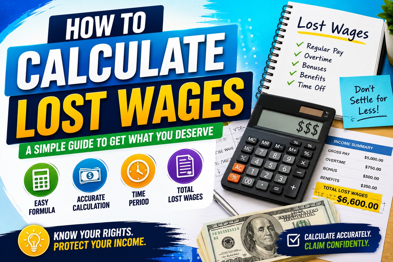 how to calculate lost wages